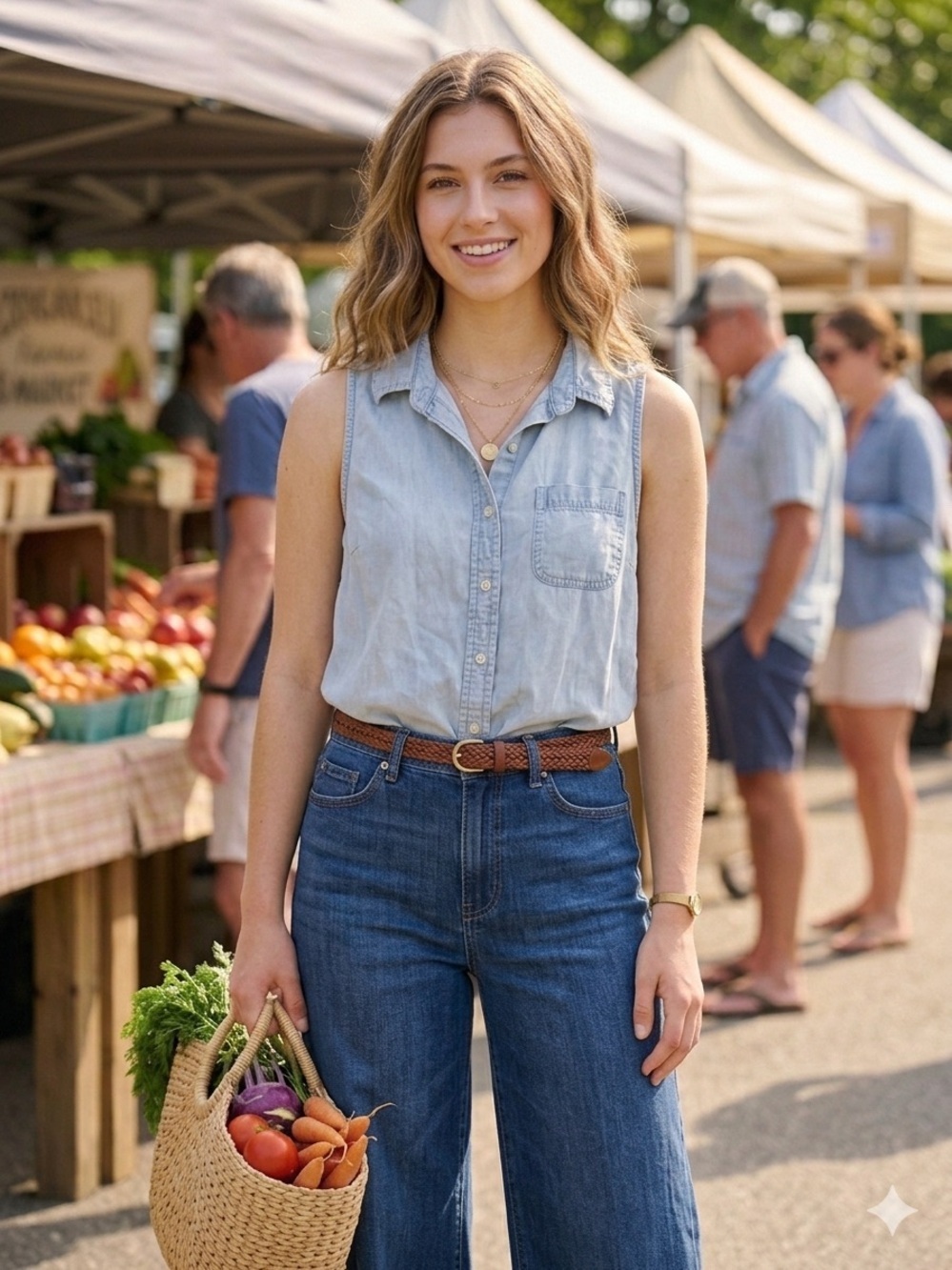 Mossimo Supply Co. button up split back top